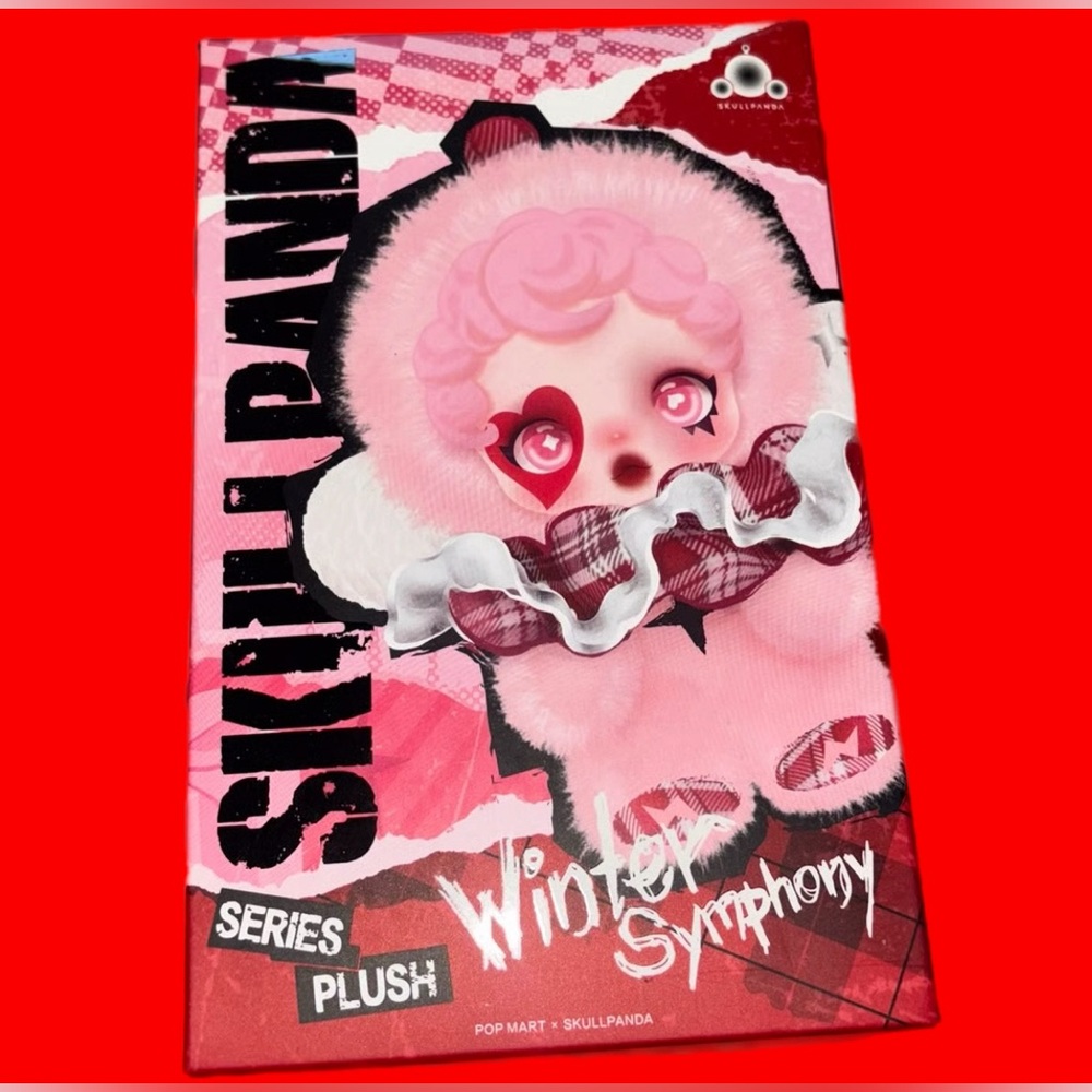RARE SEAL NEW Authentic LABUBU Pop-Mart SkullPANDA WINTER SYMPHONY SERIES PLUSH